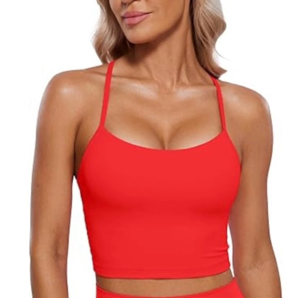 CRZ YOGA Butterluxe Y-Back crop tank top